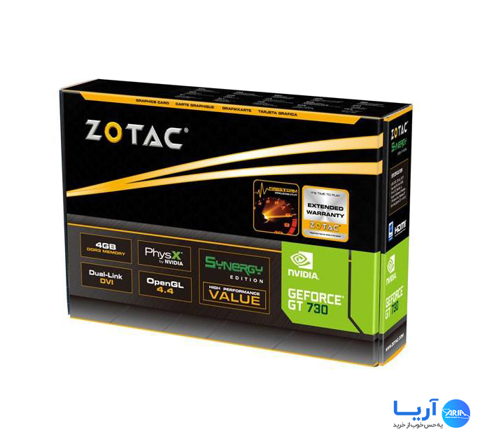 قیمت و خرید کارت گرافیک زوتک GT 730 4GB Zone Edition | فروشگاه آریا